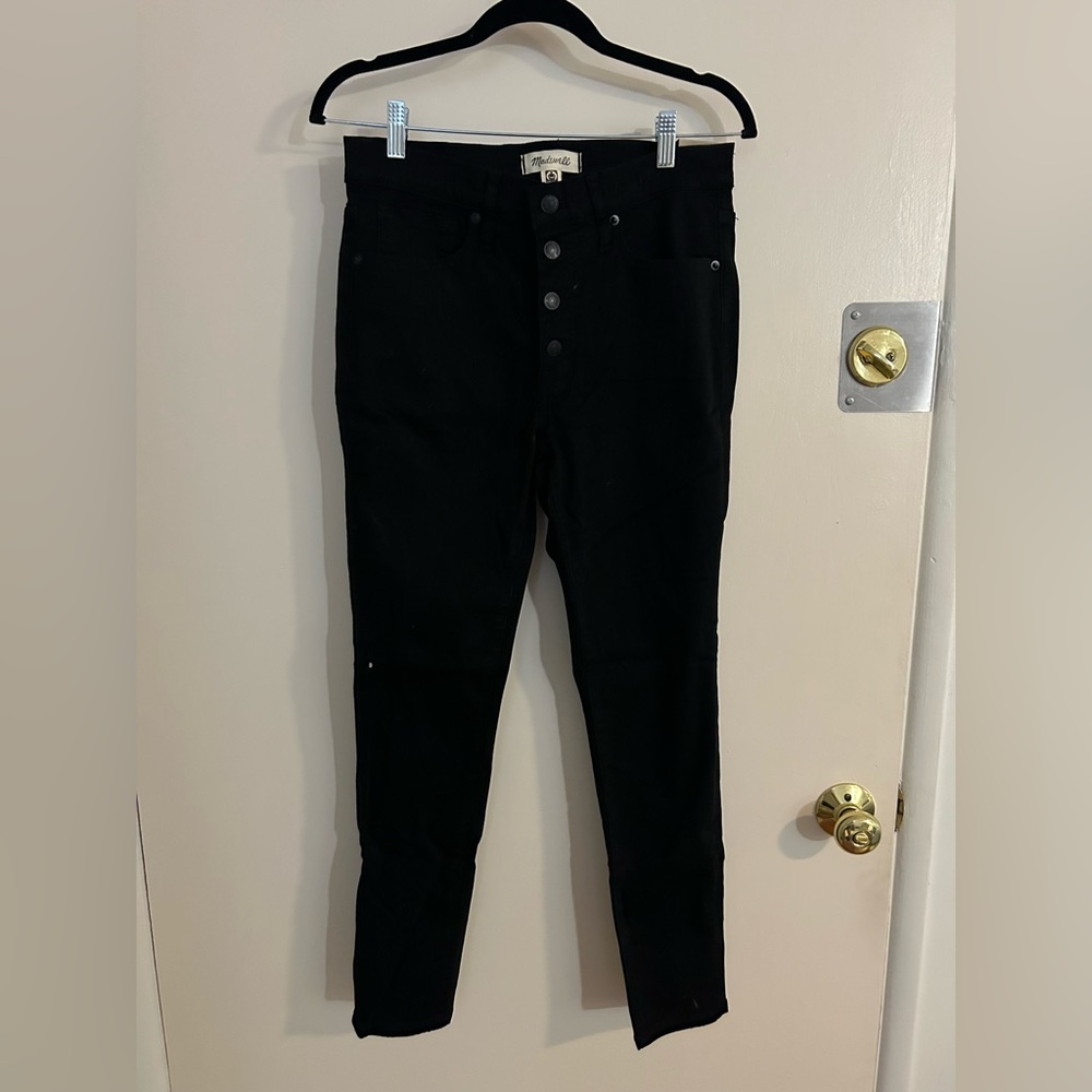 NWT Madewell 9" Eco Mid-Rise Button Front Skinny Jean